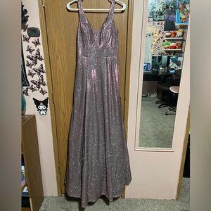 Rose Gold Sparkily Prom Dress